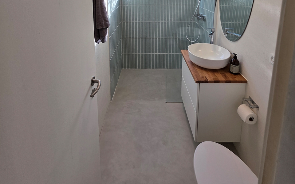 badevaerelse med microcement